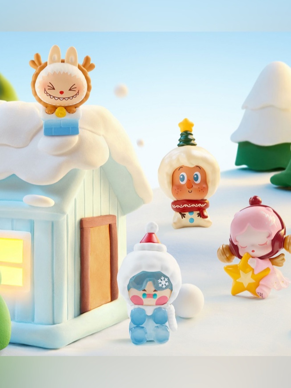 Pop Mart POP BEAN Winter Romance Series Box Set - 8 Beans + Christmas Tree Box - Picture 3 of 8